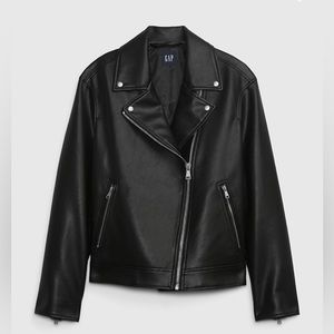 GAP Faux-Leather Moto Jacket